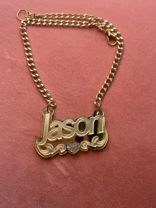 Jason Acrylic Name Necklace