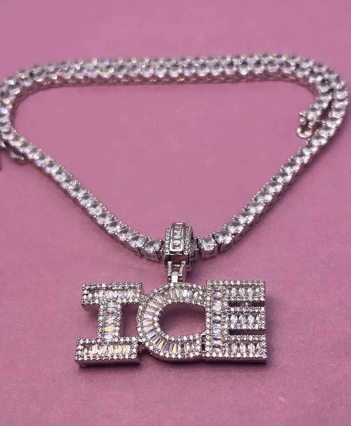 Mini Iced Out Name Necklace