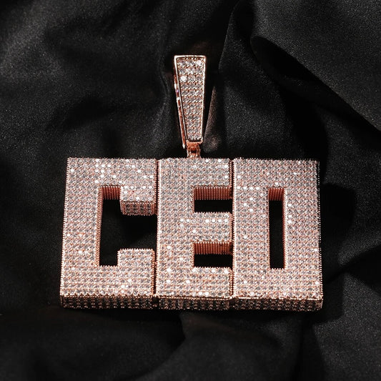 Bling Block Name Necklace