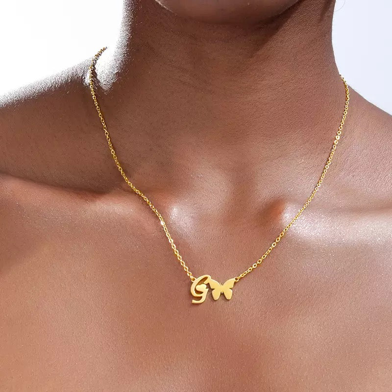 Dainty Initial Necklace