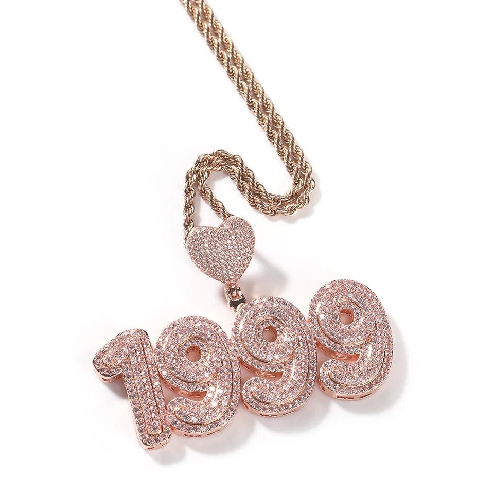 Heart Bubble Name Necklace