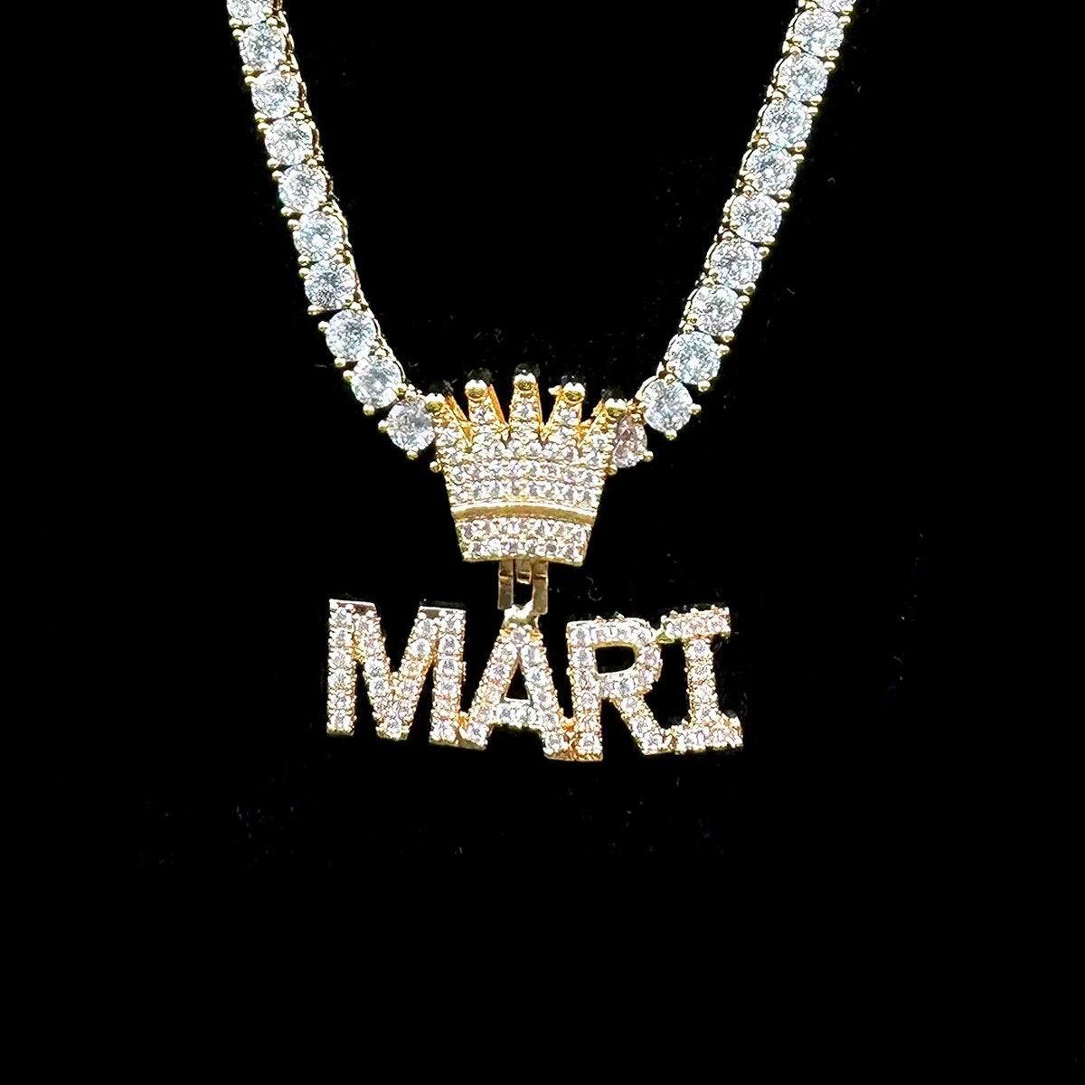 Iced Royal Name Necklace