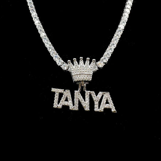 Iced Royal Name Necklace