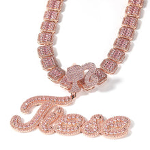 Load image into Gallery viewer, Barbie Baguette Name Necklace