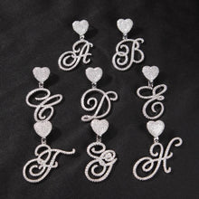 Load image into Gallery viewer, Cuban Cursive Initial Necklace