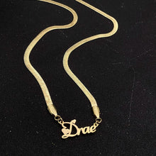 Load image into Gallery viewer, Herringbone Name Necklace