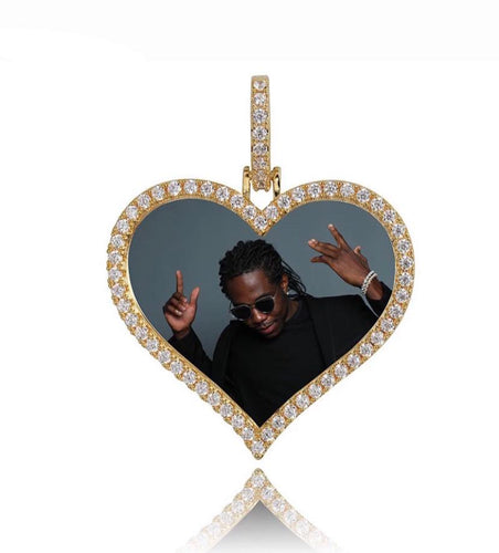 Heart Picture Pendant Necklace