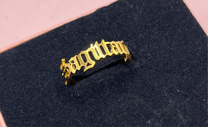 Gold Zodiac Ring