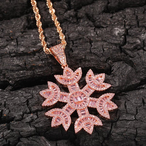 Icy Snowflake Necklace