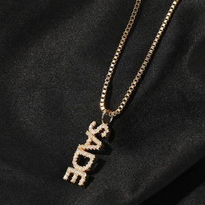 Dainty Vertical Name Necklace