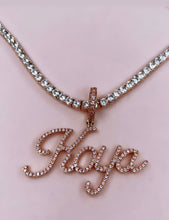 Load image into Gallery viewer, Script Iced Name Necklace