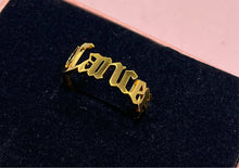 Load image into Gallery viewer, Gold Zodiac Ring