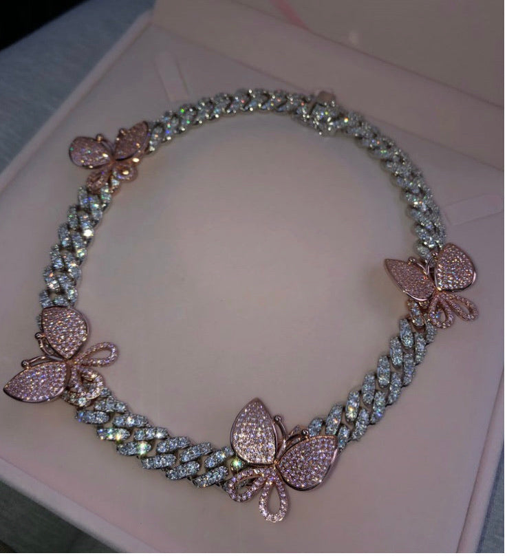 Butterfly Bling Necklace