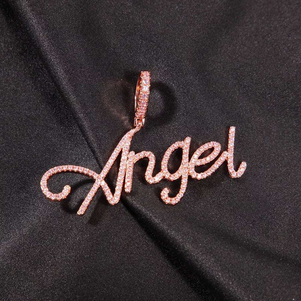 Script Iced Name Necklace