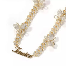 Load image into Gallery viewer, Butterfly Bling Name Necklace
